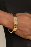 Hope Makes The World Go Round Gold Paprazzi Bracelet All Eyes On U 