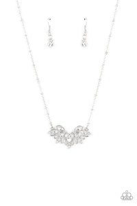 Deluxe Diadem White Paparazzi Necklace All Eyes On U Jewelry Store
