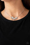 Deluxe Diadem White Paparazzi Necklace All Eyes On U Jewelry Store