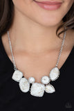 So Jelly White Paparazzi Necklace All Eyes On U Jewelry Store