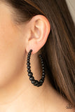 Glamour Graduate Black Paparazzi Earrings All Eyes On U Jewelry Store