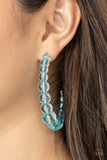 In The Clear Blue Paparazzi Earrings All Eyes On U Jewelry Store