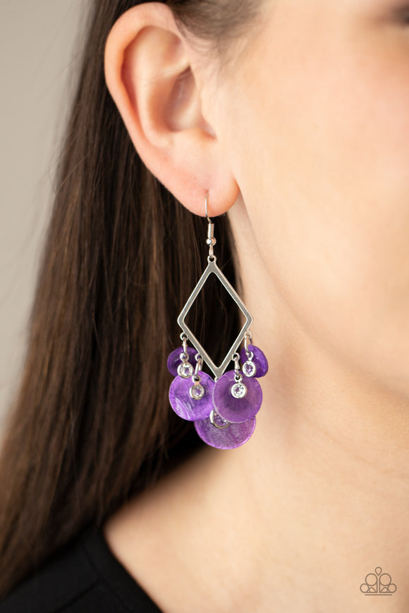 Pomp And Circumstance Purple Paparazzi Earrings All Eyes On U Jewelry 