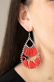 Samba Scene Red Paparazzi Earrings All Eyes On U Jewelry Store