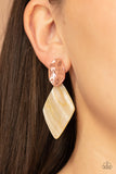 Alluringly Lustrous Copper Paparazzi Earrings All Eyes On U Jewelry