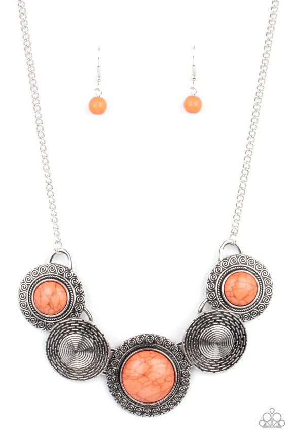 Canyon Cottage Orange Paparazzi Necklace All Eyes On U Jewelry Store