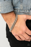 On The Up and UPPERCUT - Silver Paparazzi Bracelet