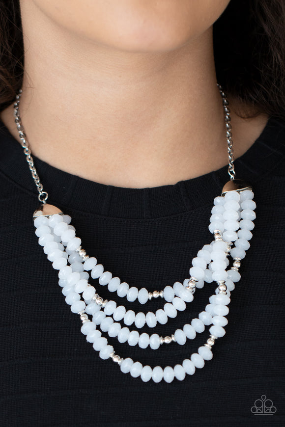 Best POSH-ible Taste White Paparazzi Necklace All Eyes On U Jewelry Store 
