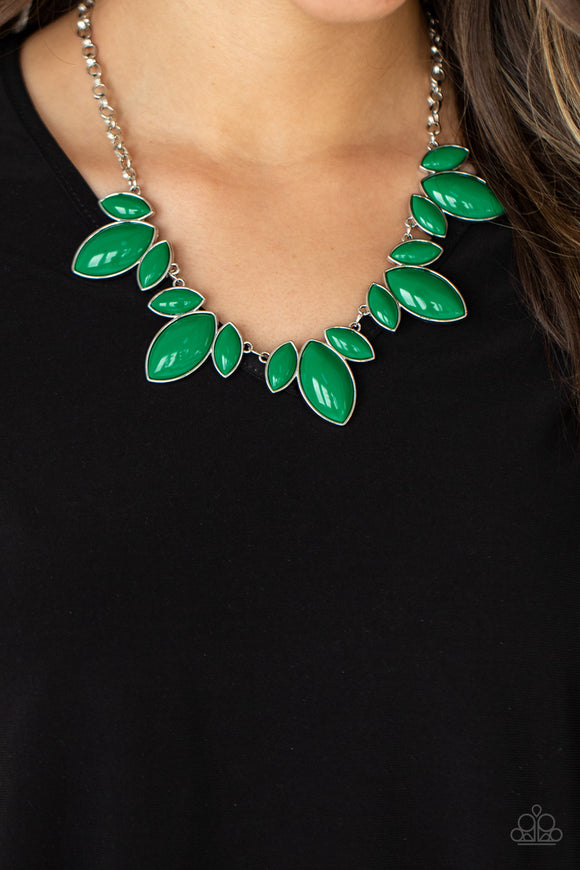 Viva La Vacation Green Paparazzi Necklace All Eyes On U Jewelry Store