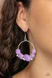 Beautifully Bubblicious Purple Paparazzi Earrings All Eyes On U 
