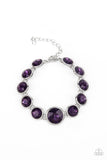 Lustrous Luminosity Purple Paparazzi Bracelet All Eyes On U Jewelry 