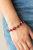 Lustrous Luminosity Red Paparazzi Bracelet All Eyes On U Jewelry