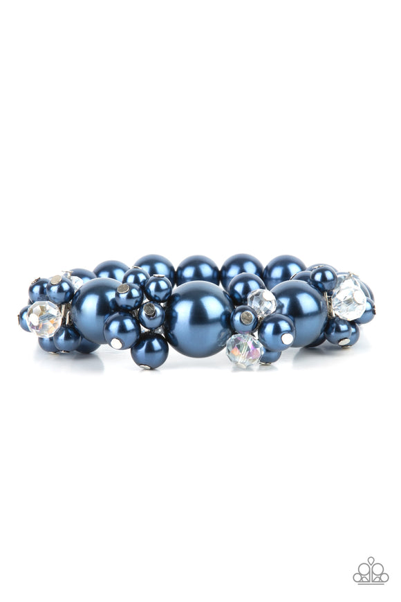Upcycled Upscale Blue Paparazzi Bracelet All Eyes On U Jewelry Store