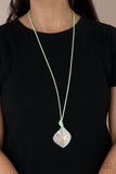 Face The ARTIFACTS Green Paparazzi Necklace All Eyes On U Jewelry