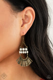 A FLARE For Fierceness Brass Paparazzi Earrings All Eyes On U Jewelry