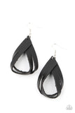 Thats A STRAP Black Paparazzi Earrings All Eyes On U Jewelry Store