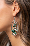Rock Candy Bubbly Green Paparazzi Earrings All Eyes On U Jewelry 