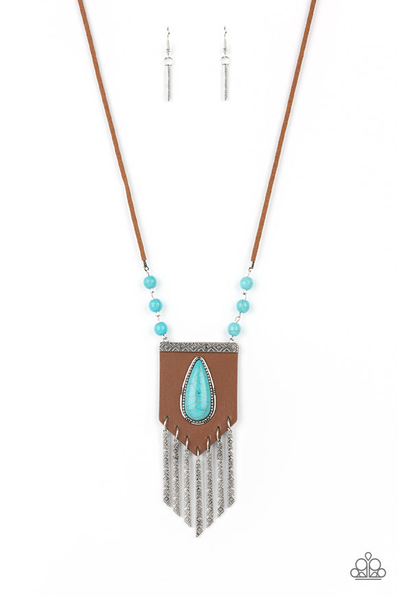 Enchantingly Tribal Blue Paparazzi Necklace All Eyes On U Jewelry 