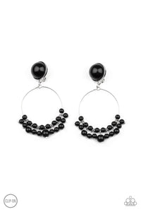Cabaret Charm Black Paparazzi Earrings All Eyes On U Jewelry Store