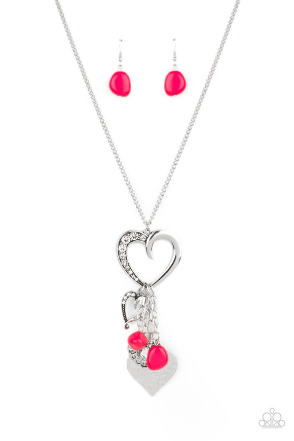Flirty Fashionista Pink Paparazzi Necklace All Eyes On U Jewelry 