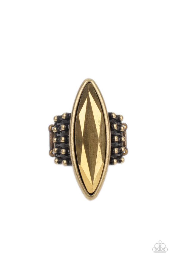 Renegade Radiance Brass Paparazzi Ring All Eyes On U Jewelry Store