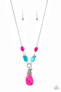 Summer Idol - Multicolor Paparazzi Necklace All Eyes On U Jewelry