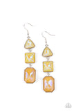 Cosmic Culture - Yellow Paparazzi Earrings All Eyes On U jewelry