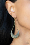 All in the PASTURE - Brass Paparazzi Earring All Eyes On U Jewelry