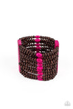 Tropical Trendsetter Pink Paparazzi Bracelet All Eyes On U 