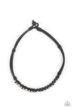 Westside Wrangler - Black Paparazzi Leather Necklace All Eyes On U 