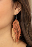 WINGING Off The Hook Brown Paparazzi Earrings All Eyes On U Jewelry 