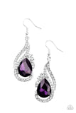 Dancefloor Diva Purple Paparazzi Earrings All Eyes On U Jewelry Store