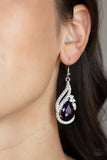 Dancefloor Diva Purple Paparazzi Earrings All Eyes On U Jewelry Store