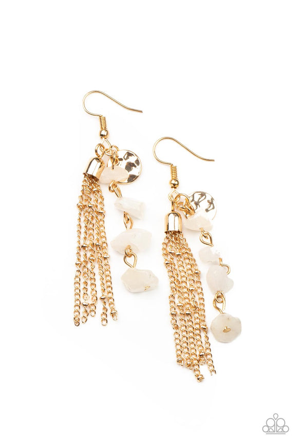 Stone Sensation Gold Paparazzi Earrings All Eyes On U Jewelry Store