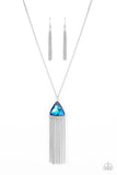Proudly Prismatic Blue Paparazzi Necklace All Eyes On U Jewelry