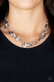 METAL of Honor - Silver Paparazzi Necklace All Eyes On U Jewelry