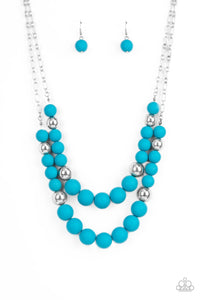 Vivid Vanity - Blue Paparazzi Necklace All Eyes On Jewelry