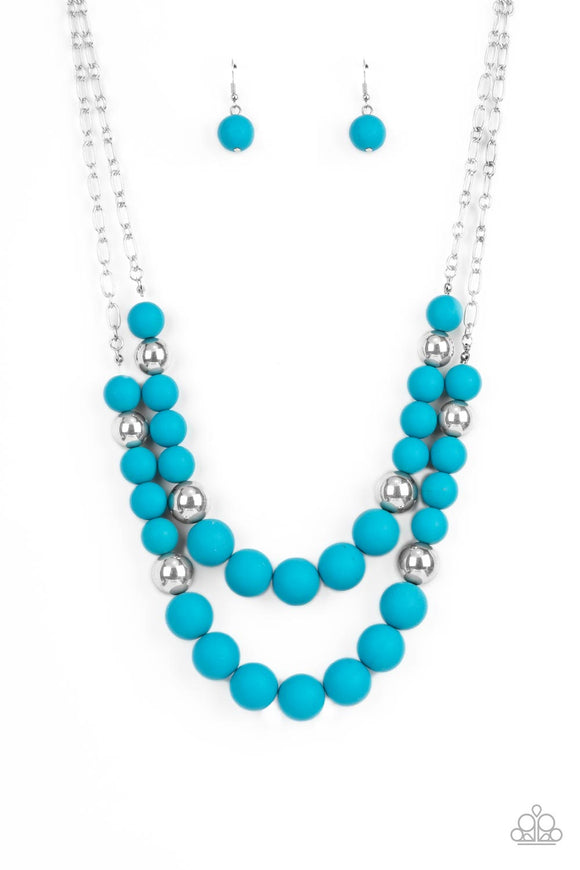 Vivid Vanity - Blue Paparazzi Necklace All Eyes On Jewelry