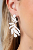 Palm Picnic - Silver Paparazzi Earrings All Eyes On U Jewelry