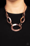 METALHEAD Count - Copper Paparazzi Necklace All Eyes On U Jewelry