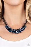 Galactic Knockout Blue Paparazzi Necklace All Eyes On U Jewelry Store