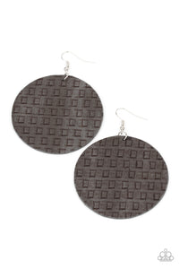WEAVE Me Out Of It - Silver Paparazzi Earrings