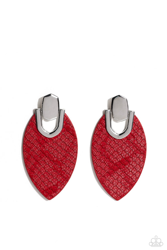 Wildly Workable - Red Paparazzi Earrings All Eyes On U Jewelry