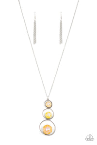 Celestial Courtier - Yellow Paparazzi Necklace All Eyes On U Jewelry