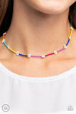 Colorfully Flower Child - Multicolor Paparazzi Necklace All Eyes On U 