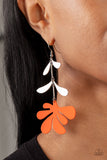 Palm Beach Bonanza - Orange Paparazzi Earrings All Eyes On U Jewelry