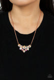 Lavishly Loaded Copper Paparazzi Necklace All Eyes On U Jewelry Store 