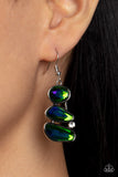 Gem Galaxy - Green Paparazzi Earrings All Eyes On U Jewelry