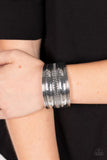 Egyptian Essence - Silver Paparazzi Bracelet All Eyes On U Jewlery