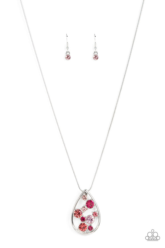 Seasonal Sophistication - Pink Paparazzi Necklace All Eyes On U Jewelr